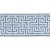 Schumacher Maze Tape Indoor & Outdoor in Blue For Sale