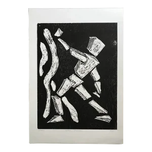 Pablo Pino Hombre Povera Linocut Print