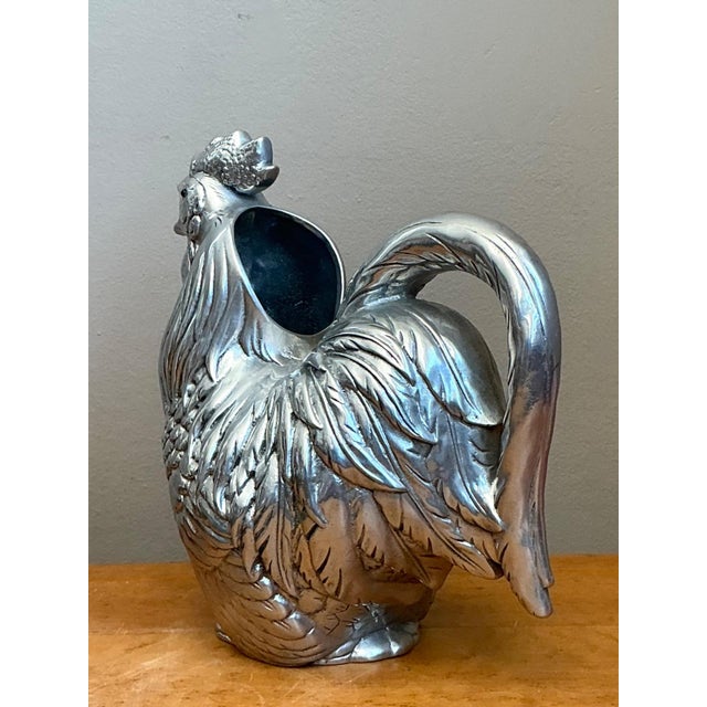 Vintage Arthur Court Pewter Rooster Pitcher For Sale - Image 14 of 18