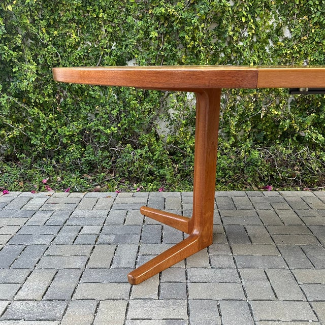 Wood Vintage 1970s Danish Modern Teak Extension Dining Table by Vejle Stole For Sale - Image 7 of 10