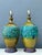 Olive Vintage MCM Glazed Ceramic Lamps - A Pair For Sale - Image 8 of 9