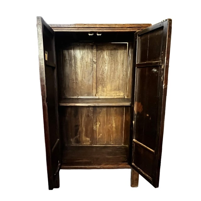Wood Chinese Antique Country Cabinet For Sale - Image 7 of 13
