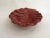 Mid-Century Modern Red Earthenware Rockery Shell Dish, 1950s For Sale - Image 4 of 10