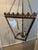 English 1960's English 4 Sided Glass and Metal Indoor Lantern For Sale - Image 3 of 11