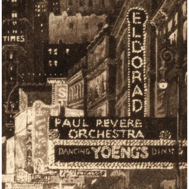 Limited edition (572/2050) copper plate intaglio etching with aquatint from "New York in Etchings" by Anton Schutz....
