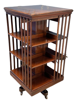 Antique Revolving Bookcase, 1890s