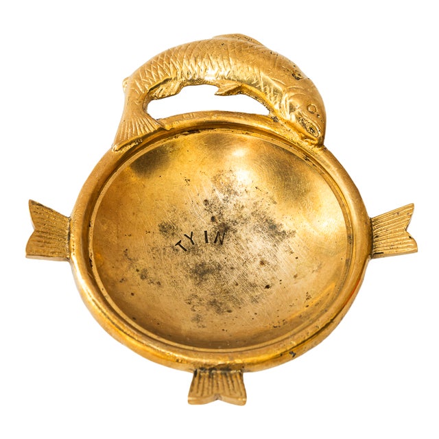Vintage Ashtray with Fish Motiv, 1950s For Sale
