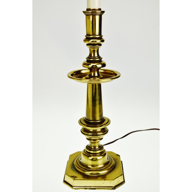 Vintage Brass Stiffel Candlestick Table Lamp Chairish
