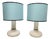 Vintage Blue Table Lamps, 1970s, Set of 2 For Sale