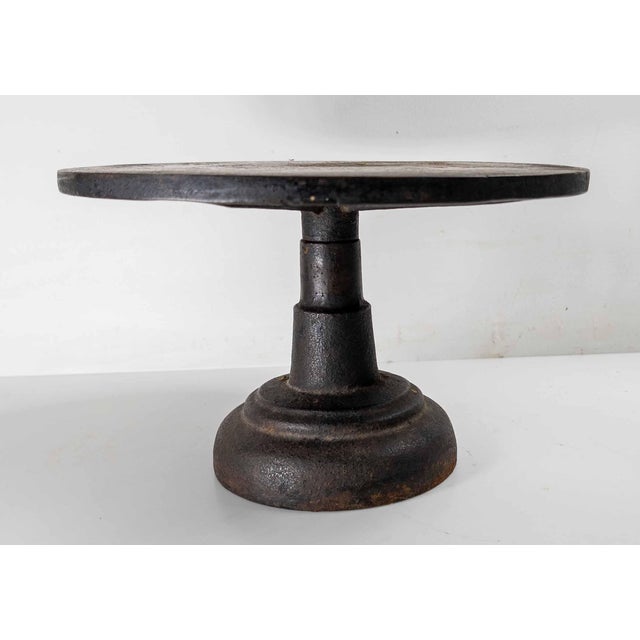 Pop Art 19th Century Cast Iron Sculptor's Display Stand That Rotates, Pottery Decorating For Sale - Image 3 of 14