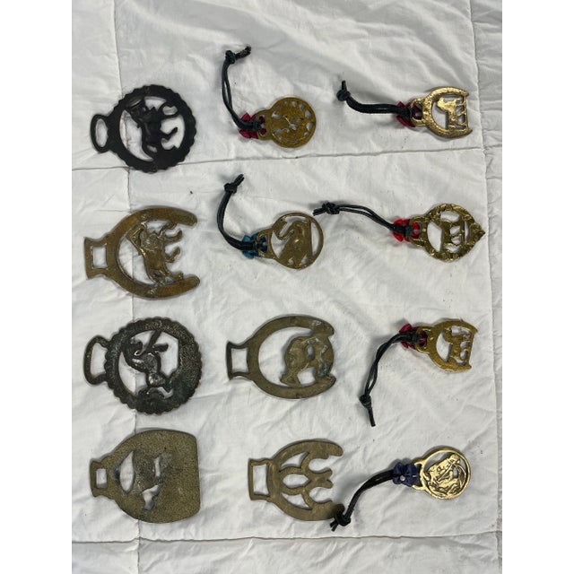 Mid 20th Century Horse Brass Christmas Ornaments - Set of 12 For Sale - Image 11 of 12