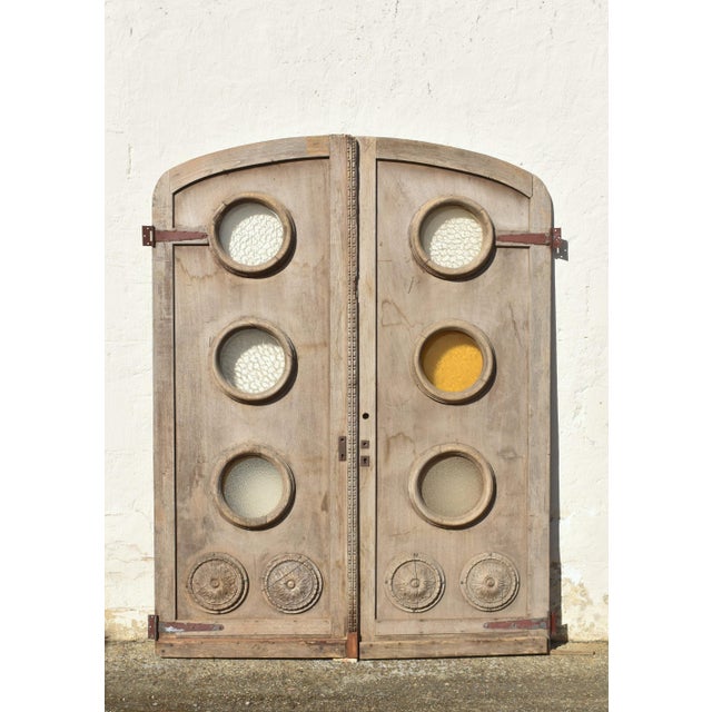 Large French Architectural Doors in the style of Haussmann, 1960s, Set of 2 For Sale - Image 17 of 17