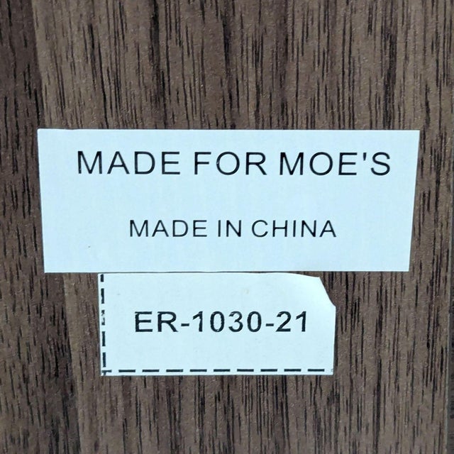 Moe's Industrial Style Desk With Solid Wood Top and Metal Legs For Sale - Image 11 of 11