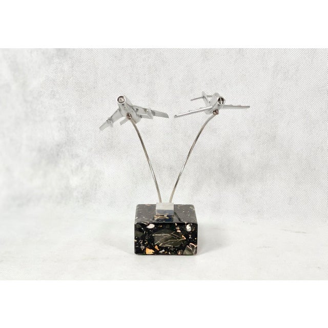 Cabinet Miniature with MiG 15 and MiG 19 Planes, Poland, 1950s For Sale - Image 12 of 16