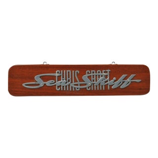 Vintage Chris Craft Boat Dealer Sign For Sale
