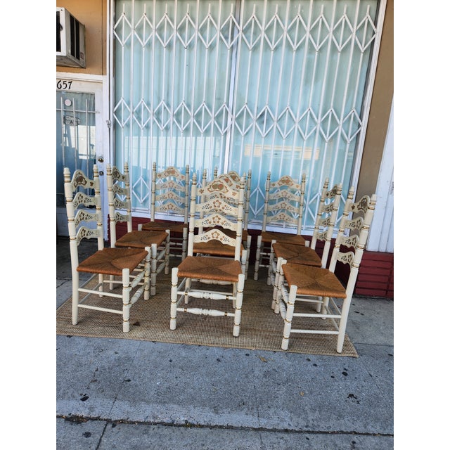 Mid 20th Century Set Of Ten Italian Dining Chairs For Sale - Image 12 of 12