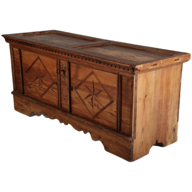 Baroque Large Antique Baroque Chest, 1700 For Sale - Image 3 of 18