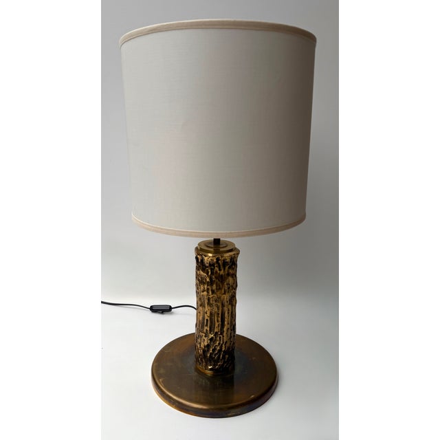 Pair of Brass Sculpture Lamps by Angelo Brotto for Esperia Italy, 1980s For Sale - Image 6 of 12