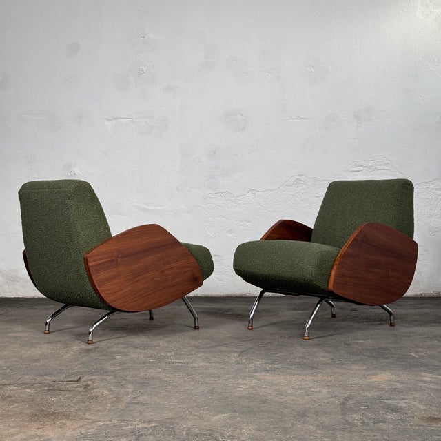 1960s Type 360 Lounge Chairs attributed to Janusz Różański, 1960s, Set of 2 For Sale - Image 5 of 13
