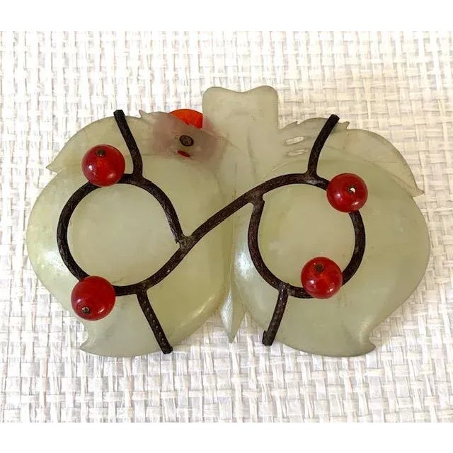 Early 20th Century Early 20th Century Antique Carved Jade Dish For Sale - Image 5 of 6