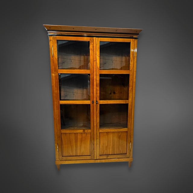 Biedermeier Cherry Wood Display Cabinet, Southern Germany, 1825 For Sale - Image 14 of 14