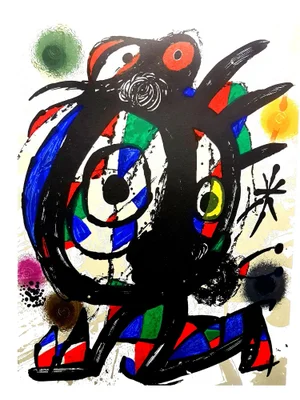 Joan Miro - Original Abstract Lithograph 1976