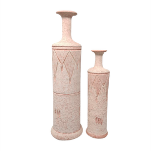 Pink Ceramic Vases, Italy, Set of 2