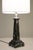 1960s 1960s Art Deco Revival Modern Obelisk Column Black Portoro Marble Table Lamp For Sale - Image 5 of 12