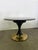 Round Table in Mahogany and Brass, 1950 For Sale - Image 6 of 6