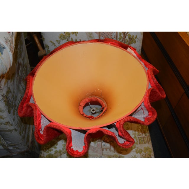 Vintage Pair Red Cast Iron / Metal Coffee Grinder Table Lamps Poughkeepsie New York For Sale - Image 10 of 12