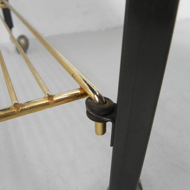 Vintage Coffee Table on Castors with Singles Rack, 1960s For Sale - Image 17 of 18