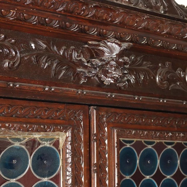 19th Century Neo-Baroque Walnut Sideboard, Italy For Sale - Image 6 of 16