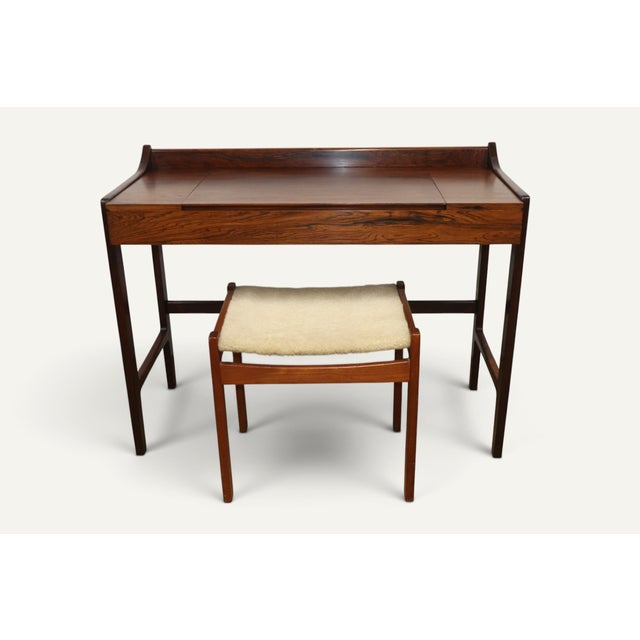Danish Dressing Table with Retractable Mirror 1960s For Sale - Image 11 of 18