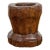 19th Century Rustic Teak Wood Mortar Urn, Antique Planter for Vintage Home Decor For Sale