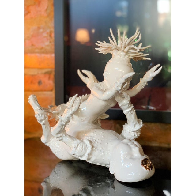 "Lobster Boy #4," Porcelain Sculpture by Robert Hechler For Sale - Image 4 of 14