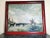Very large oil painting on canvas view of Camargue circa 1900-1920 animated by a herdsman and bulls signed lower left to...