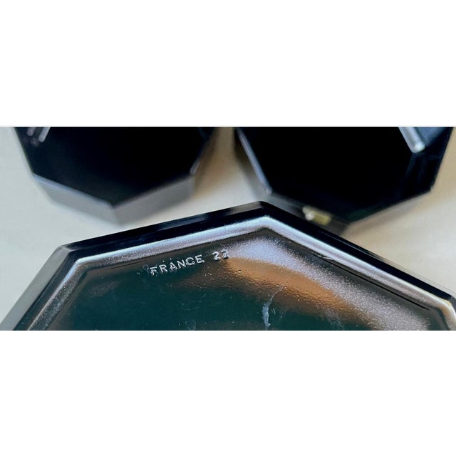 Vintage Arcoroc Octime Black Octagonal Glass Bowls - Set of 4 For Sale In Miami - Image 6 of 7