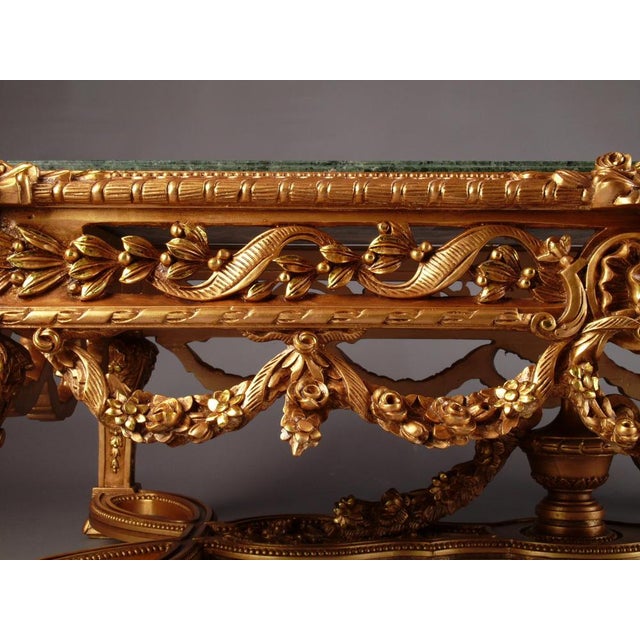 20th Century Louis XVI Style Pomp-Salon Coffee Table in Beech For Sale - Image 10 of 18