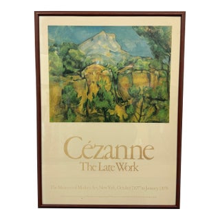 Cézanne “The Late Work” Exhibition Poster From the Museum of Modern Art, New York, Framed For Sale