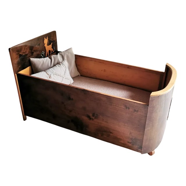 Mid-Century Modern Children's Bed by Bambily, Belgium, 1950s For Sale