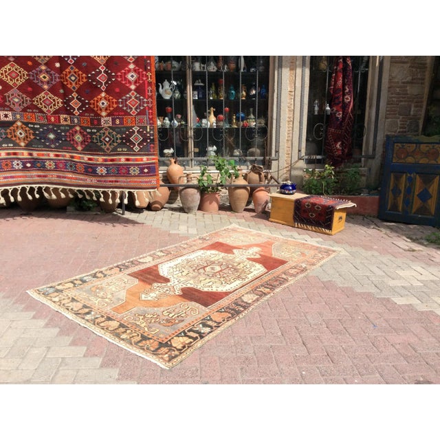 1960's Turkish Area Rug - 53" X 94" For Sale - Image 4 of 12