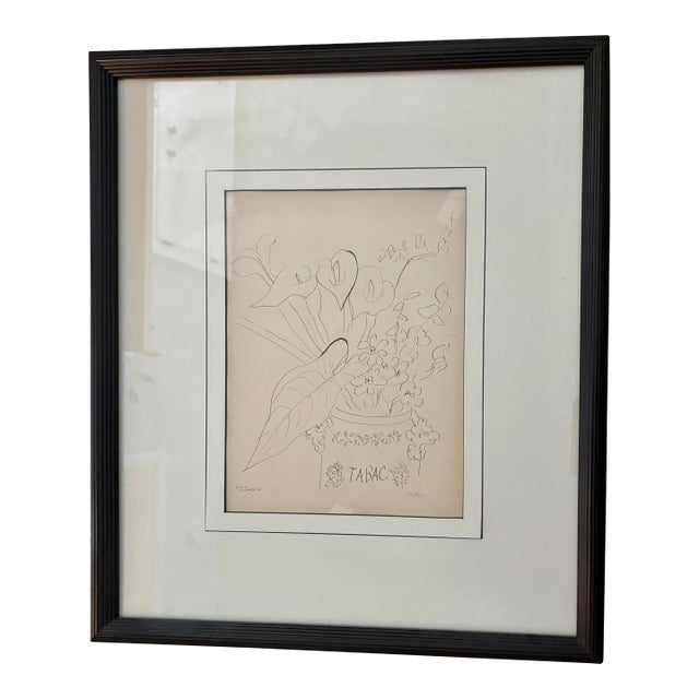 1941 Themes Et Variations Signed, Numbered, Matted, Framed Lithograph by Henri Matisse Still Life Vase of Flowers For Sale