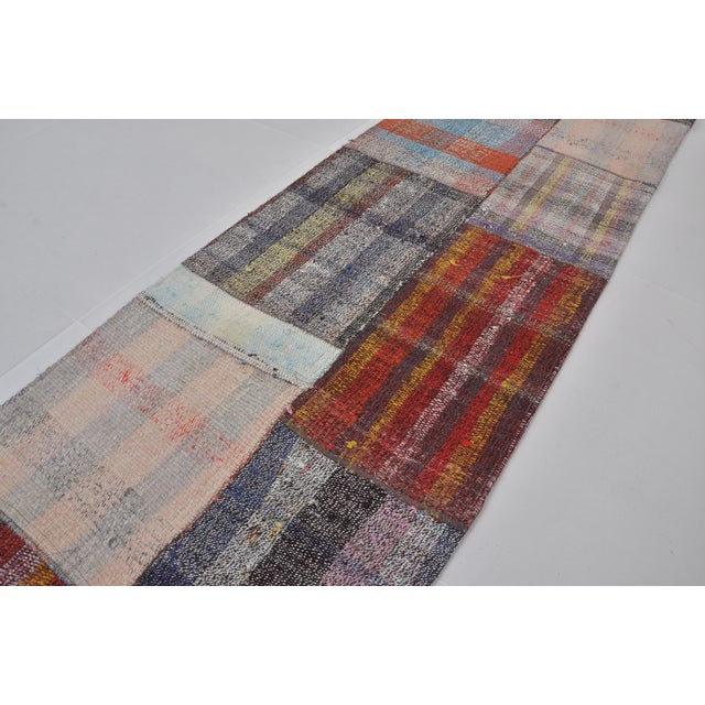 Textile 1950s Anatolian Decorative Kilim Runner For Sale - Image 7 of 10