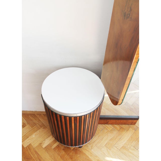 Wood Dressing Table attributed to Jindrich Halabala for UP Brno, 1930s For Sale - Image 7 of 18