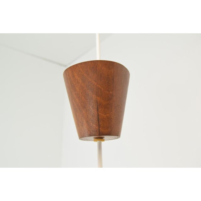 Mid-Century Wooden Pendant, Former Czechoslovakia, 1970s For Sale - Image 9 of 16