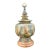 Vintage Ceramic and Wood Olive Green Earth-Tone Table Lamp For Sale