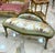 This exquisite antique French-style settee is a timeless statement piece, perfect for elegant interiors. Upholstered in...