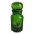 Vintage Emerald Green Belgium Apothecary Jar Canister Container Bubble Lid For Sale