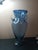 American Exquisite Blenko Art Glass Blue Urn Style Pedestal Vase For Sale - Image 3 of 5