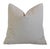 2020s Silvery Gray Charcoal Antelope Print Linen & Velvet Feather/Down Pillow For Sale - Image 5 of 6